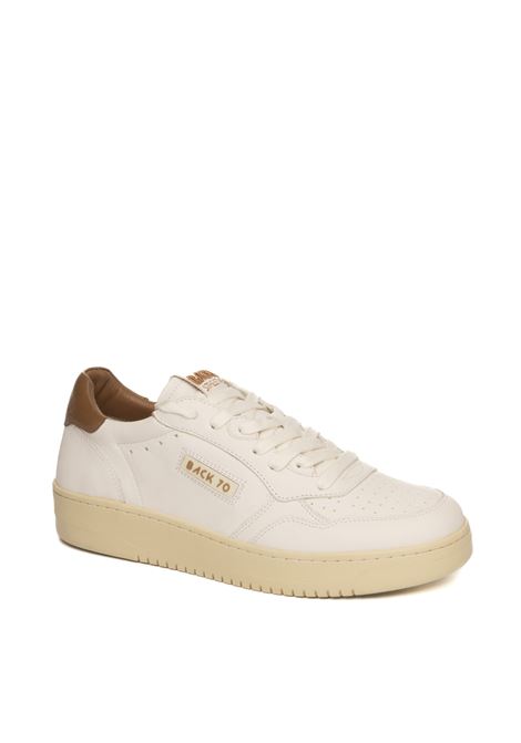 White/tan slam sneaker BACK 70 | SLAMUEV8-WHT/CUOIO